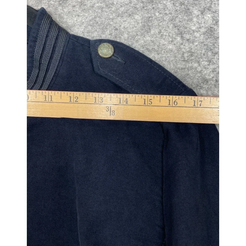 Polo Jeans Ralph Lauren Jacket Womens XL Black Military Officer 90s Y2K New
